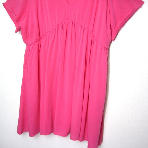 Torrid NEW Size 3 Mini Washable Gauze Hi Low Waist Tunic Dress Knee Length Pink - Picture 5 of 12